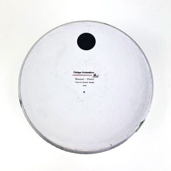 Philippe Deshoulieres Porcelaine Bouquet Flowers France Casserole Baking Dish - Picture 5 of 8